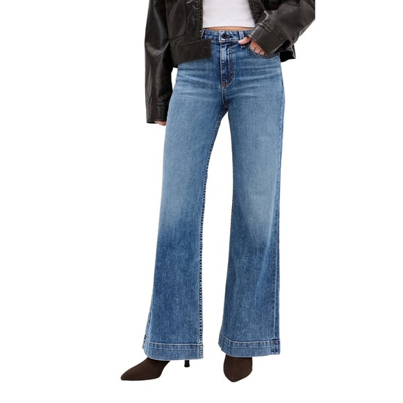 ASKK NY Denim - ASKK NY Juniper Tracker Wide Leg High Rise Jeans Womens Size 27